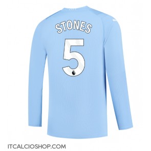 Manchester City John Stones #5 Prima Maglia 2023-24 Manica Lunga